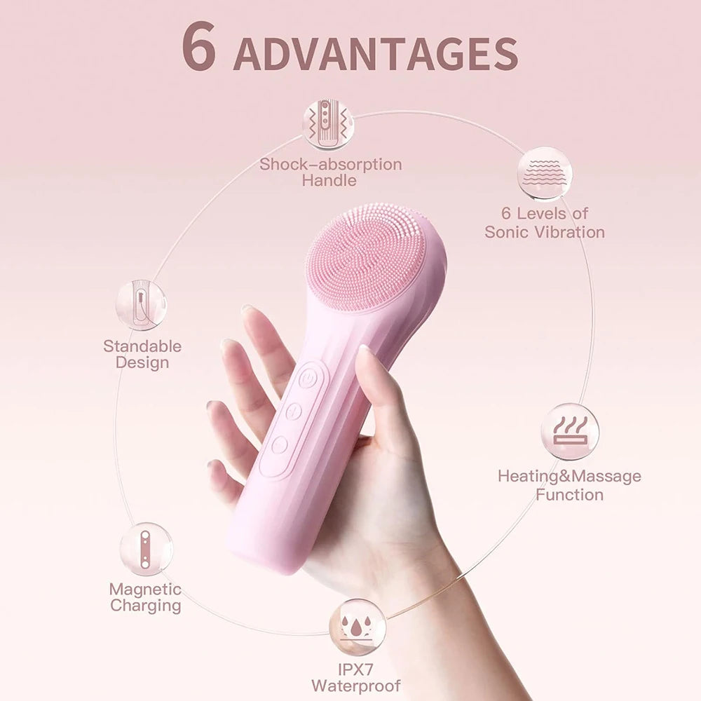 Sonic Waterproof Facial Cleansing Brush SkinCare